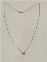 Necklace Duezeta Woman in White Gold Zircone GCOBPLPAVÈFIORE2ZM10